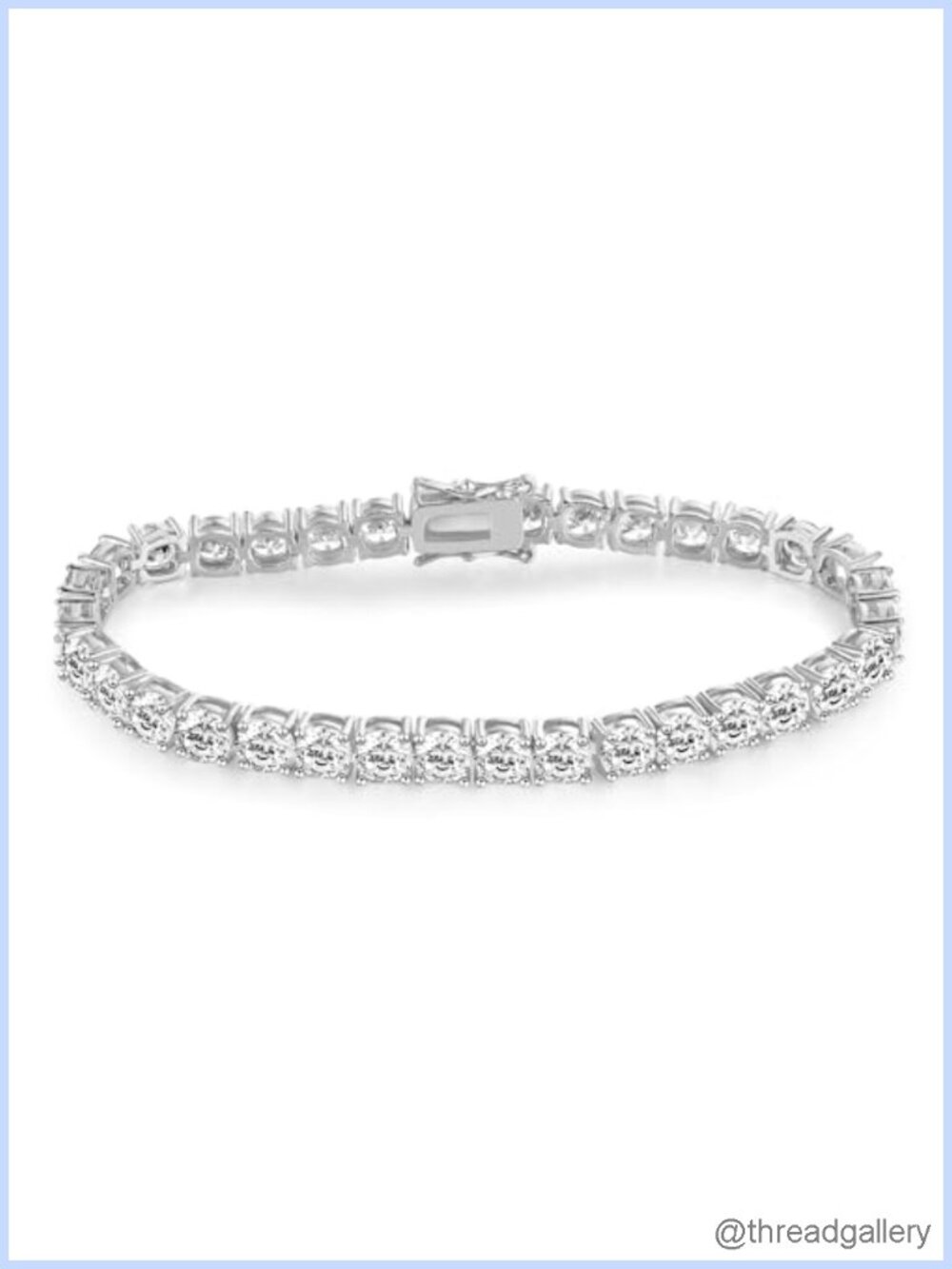 5MM Tennis Bracelet 18K White Yellow Gold Plated Round Cubic Zirconia Classic